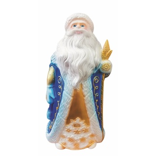Игрушка из пластизоля "Дед Мороз", Синий, 35 см