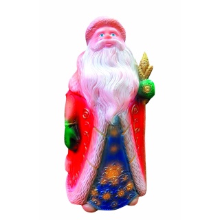 Игрушка из пластизоля "Дед Мороз", Красный, 35 см