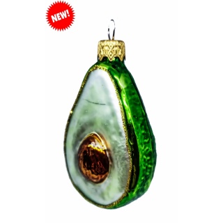 Елочное украшение "Авокадо", без упаковки/в подарочной упаковке, h-8,5 см