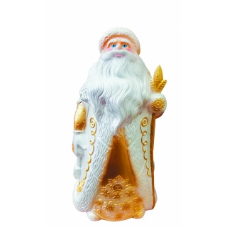 Игрушка из пластизоля "Дед Мороз", Белый, 35 см