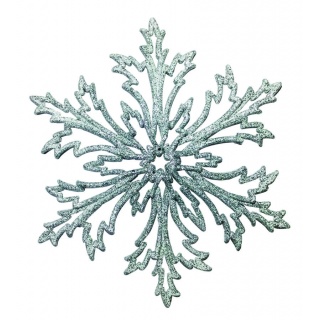 Елочное украшение "Снежинка морозко экономка" в ассортименте, 120*3мм