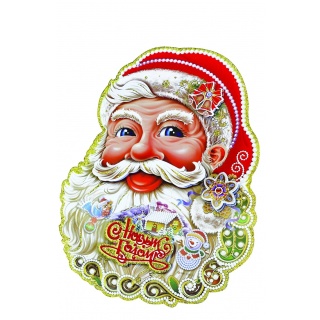 Новогоднее панно "Дед Мороз" 2,  45 см 